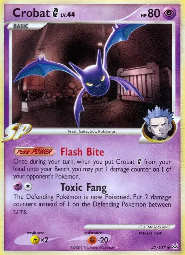Crobat G - Pokemon Platinum #47