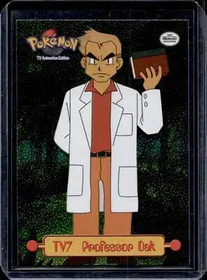 Professor Oak [Rainbow] #TV7 - Pokemon 1999 Topps TV