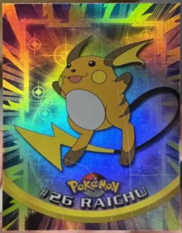 Raichu [Rainbow Foil] #26 - Pokemon 1999 Topps TV