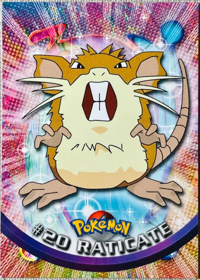 Raticate #20 - Pokemon 1999 Topps TV