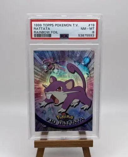 Rattata [Rainbow Foil] #19 - Pokemon 1999 Topps TV