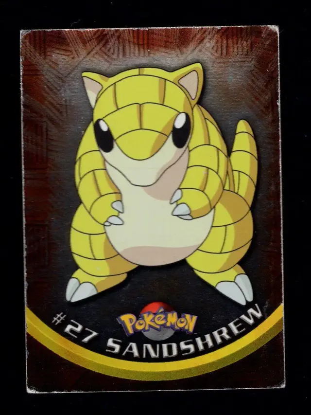 Sandshrew [Foil] #27 - Pokemon 1999 Topps TV