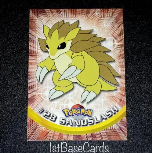 Sandslash #28 - Pokemon 1999 Topps TV