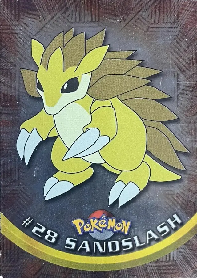 Sandslash [Foil] #28 - Pokemon 1999 Topps TV