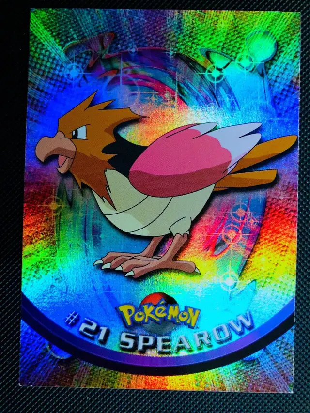 Spearow [Rainbow Foil] #21 - Pokemon 1999 Topps TV