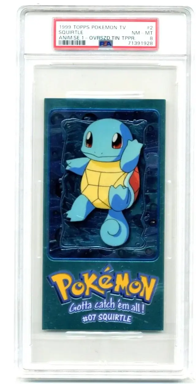 Squirtle [Tin Topper] #2 - Pokemon 1999 Topps TV