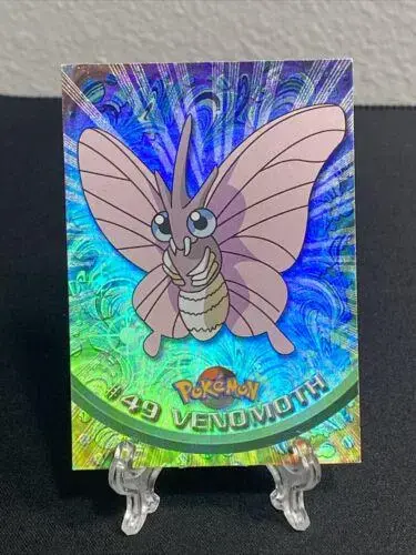Venomoth [Rainbow Foil] #49 - Pokemon 1999 Topps TV