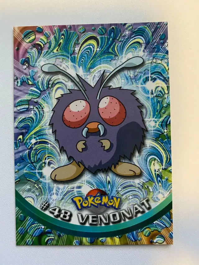 Venonat #48 - Pokemon 1999 Topps TV