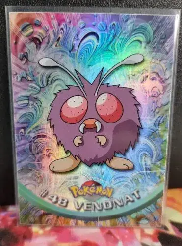 Venonat [Rainbow Foil] #48 - Pokemon 1999 Topps TV