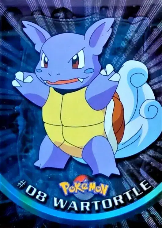 Wartortle [Foil] #8 - Pokemon 1999 Topps TV