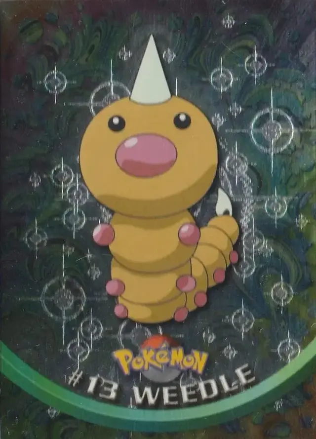 Weedle [Foil] #13 - Pokemon 1999 Topps TV