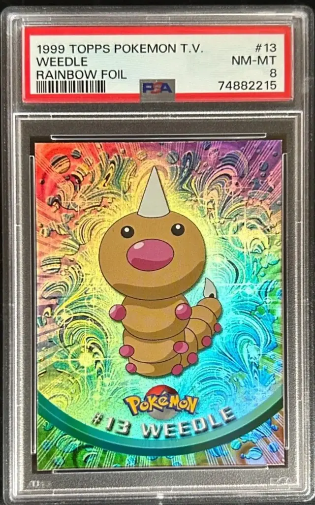 Weedle [Rainbow Foil] #13 - Pokemon 1999 Topps TV