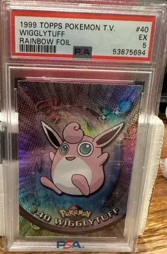 Wigglytuff [Rainbow Foil] #40 - Pokemon 1999 Topps TV