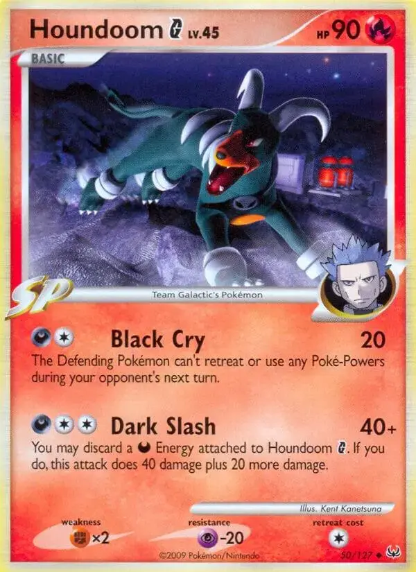 Houndoom G - Pokemon Platinum #50