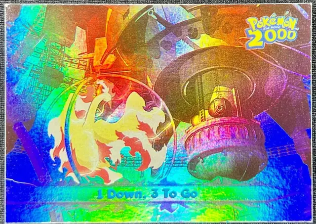 1 Down, 3 To Go [Rainbow Foil] #16 - Pokemon 2000 Topps Movie
