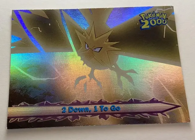 2 Down, 1 to Go [Rainbow Foil] #35 - Pokemon 2000 Topps Movie