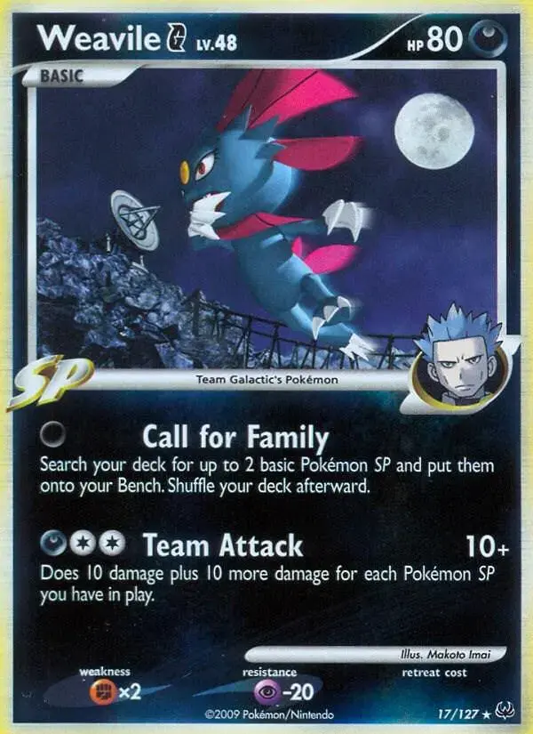 Weavile G - Pokemon Platinum #17