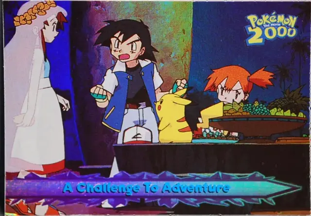 A Challenge to Adventure [Rainbow Foil] #27 - Pokemon 2000 Topps Movie