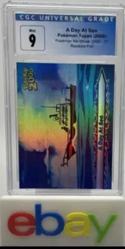A Day at Sea [Rainbow Foil] #17 - Pokemon 2000 Topps Movie