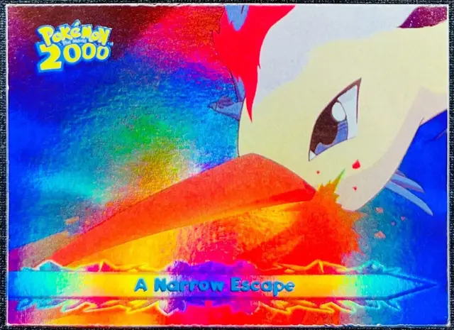 A Narrow Escape [Rainbow Foil] #53 - Pokemon 2000 Topps Movie