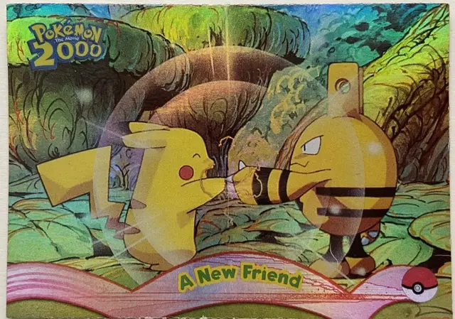 A New Friend [Rainbow Foil] #5 - Pokemon 2000 Topps Movie