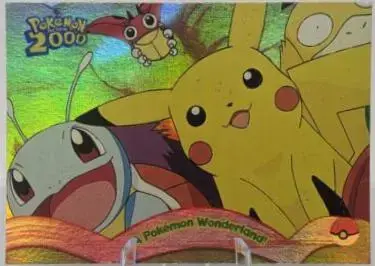A Pokemon Wonderland [Rainbow Foil] #3 - Pokemon 2000 Topps Movie