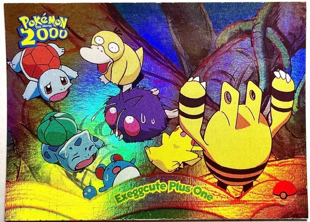 Exeggcute Plus One [Rainbow Foil] #6 - Pokemon 2000 Topps Movie