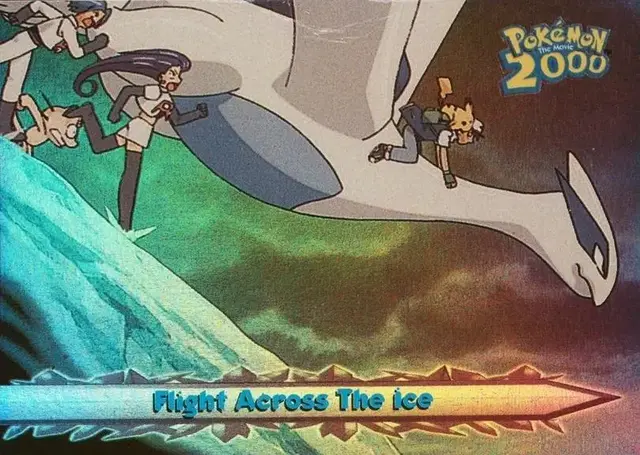 Flight Across The ice [Foil] #54 - Pokemon 2000 Topps Movie