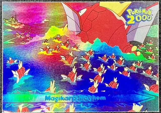 Magikarp Mayhem [Rainbow Foil] #20 - Pokemon 2000 Topps Movie