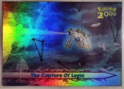 The Capture of Lugia [Rainbow Foil] #57 - Pokemon 2000 Topps Movie