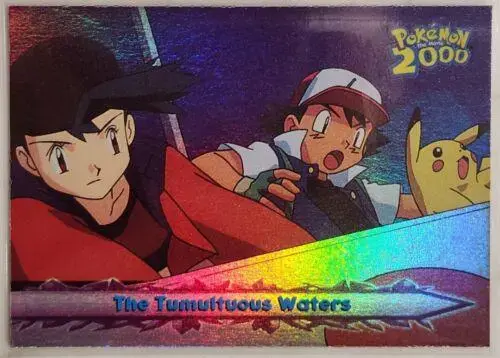 The Tumultuous Waters [Rainbow Foil] #30 - Pokemon 2000 Topps Movie