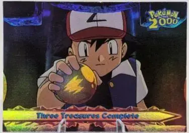 Three Treasures Complete [Rainbow Foil] #60 - Pokemon 2000 Topps Movie