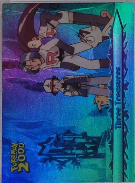 Three Treasures [Rainbow Foil] #52 - Pokemon 2000 Topps Movie