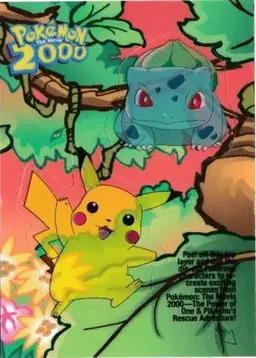 Bulbasaur #8 - Pokemon 2000 Topps Movie Sticker