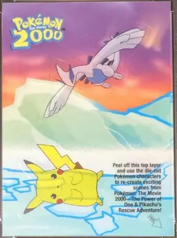 Lugia Pikachu #4 - Pokemon 2000 Topps Movie Sticker