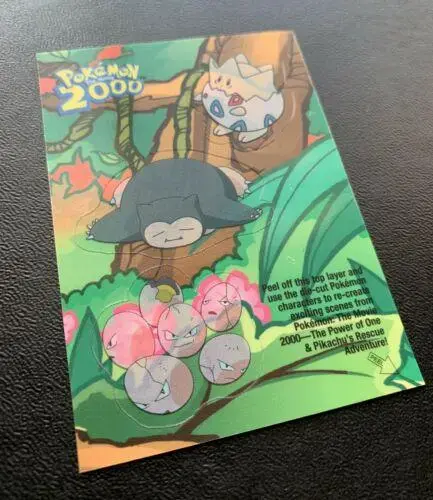 Snorlax #10 - Pokemon 2000 Topps Movie Sticker
