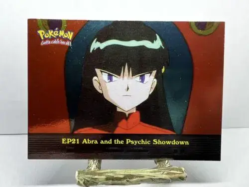 Abra and the Psychic Showdown [Foil] #EP21 - Pokemon 2000 Topps TV