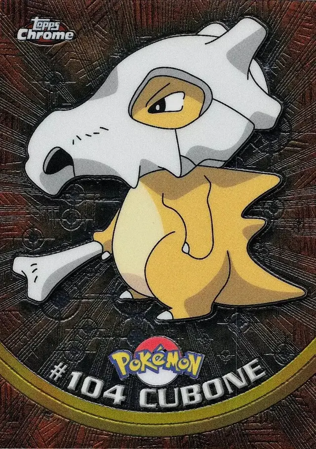 Cubone [Foil] #104 - Pokemon 2000 Topps TV