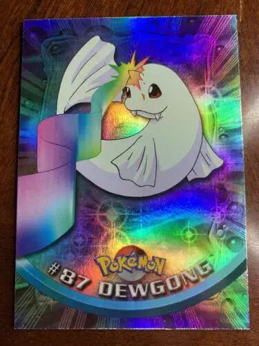 Dewgong [Rainbow Foil] #87 - Pokemon 2000 Topps TV