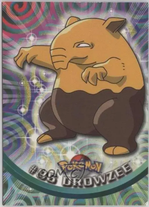 Drowzee [Rainbow Foil] #96 - Pokemon 2000 Topps TV