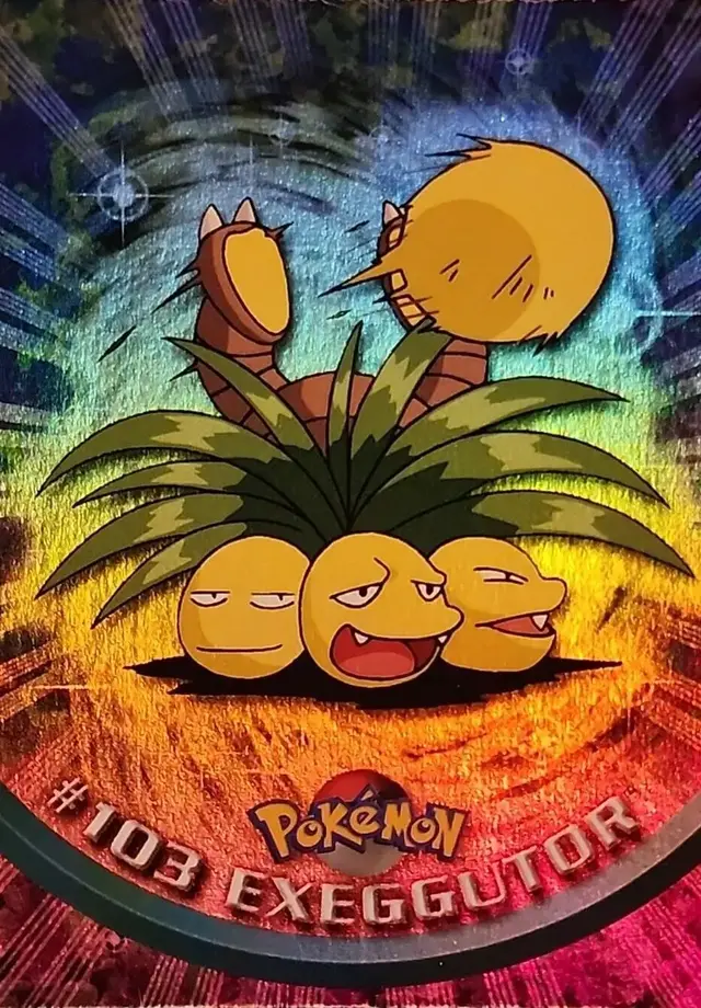 Exeggutor [Rainbow Foil] #103 - Pokemon 2000 Topps TV