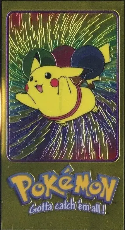 Flying Pikachu [Tin Topper] #4 - Pokemon 2000 Topps TV