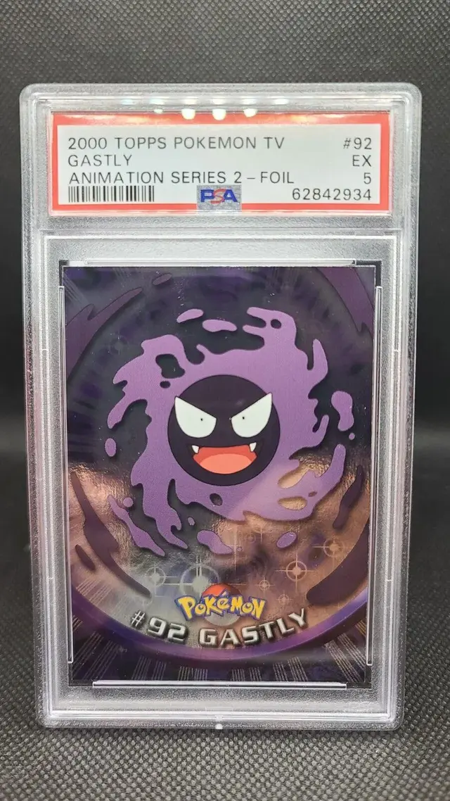 Gastly [Foil] #92 - Pokemon 2000 Topps TV