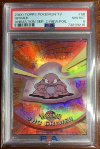 Grimer [Rainbow Foil] #88 - Pokemon 2000 Topps TV