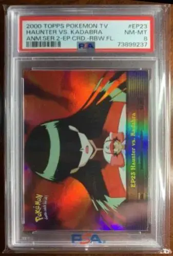 Haunter vs. Kadabra [Rainbow Foil] #EP23 - Pokemon 2000 Topps TV