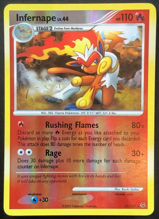 Infernape [Reverse Holo] - Pokemon Platinum #31