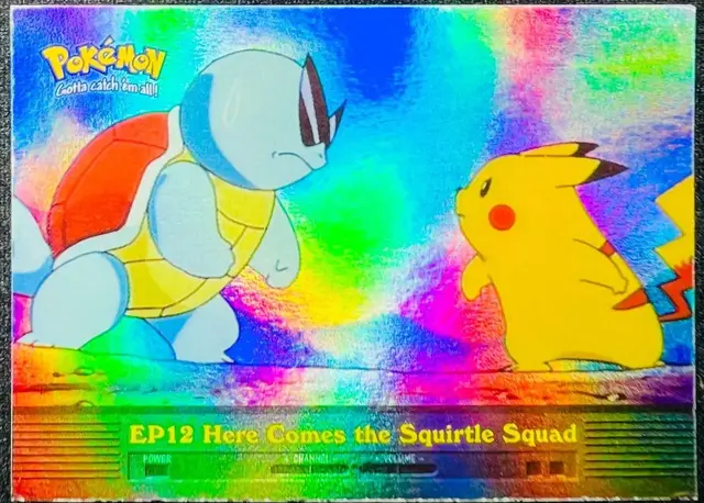 Here Comes the Squirtle Squad [Rainbow Foil] #EP12 - Pokemon 2000 Topps TV
