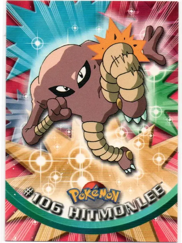 Hitmonlee #106 - Pokemon 2000 Topps TV