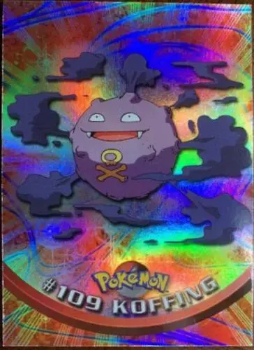 Koffing [Rainbow Foil] #109 - Pokemon 2000 Topps TV