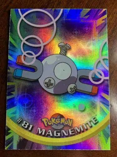 Magnemite [Rainbow Foil] #81 - Pokemon 2000 Topps TV